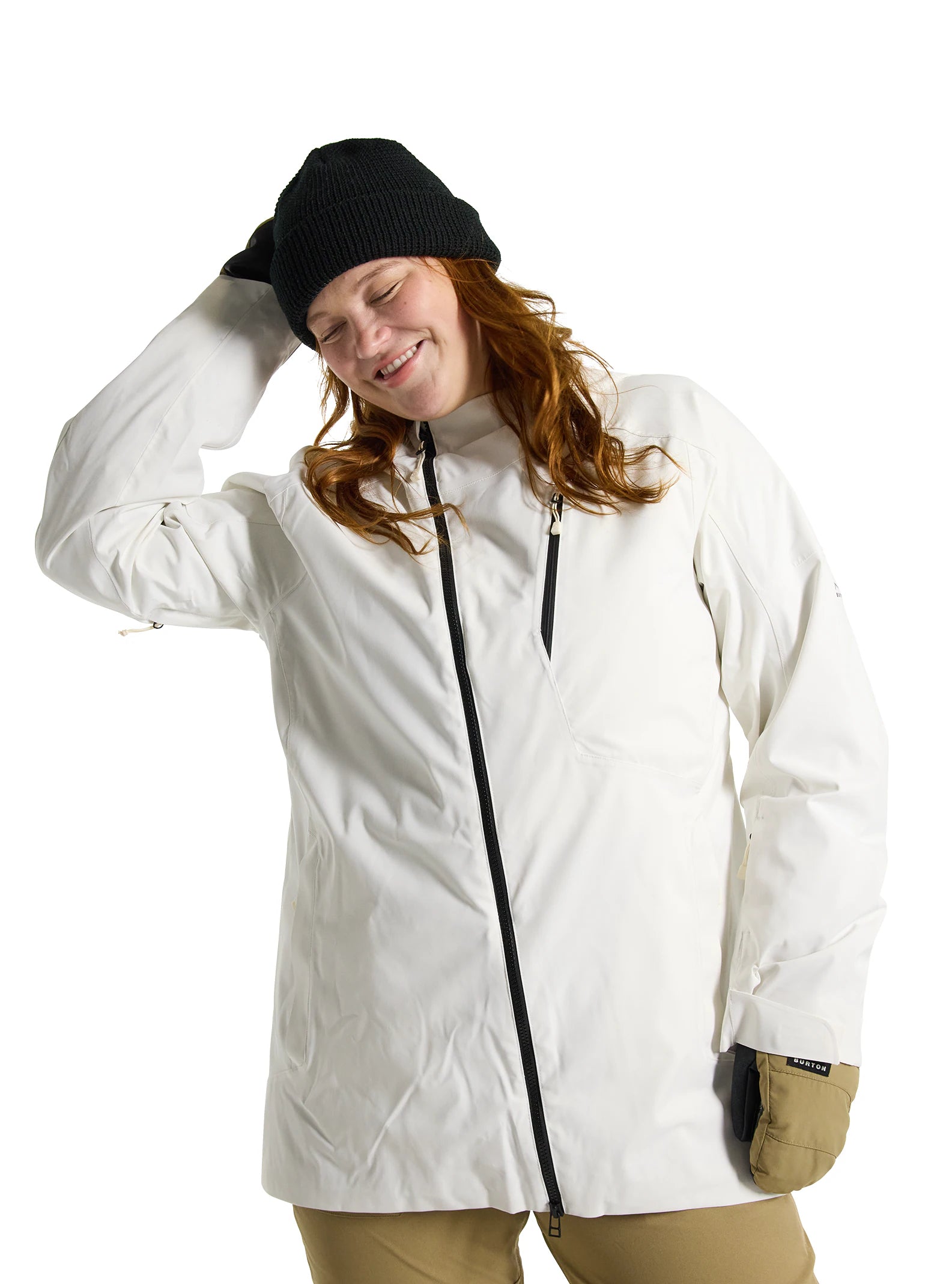 Burton Pyne Jacket Womens 2024 Stout White Elasticated Jacket Padded Jacket Insulated Jacket