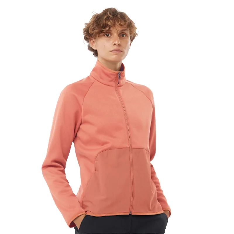 Women's Essential Warm Midlayer Fleece Jacket Elasticated Jacket Padded Jacket Insulated Jacket