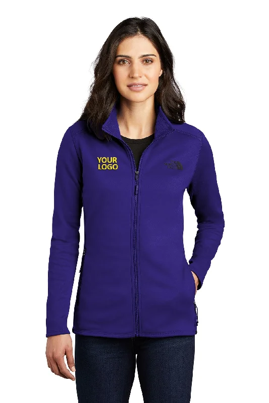 North Face Ladies Skyline Full-Zip Fleece Jacket Lapis Blue Oversized Jacket Tailored Jacket Straight Jacket