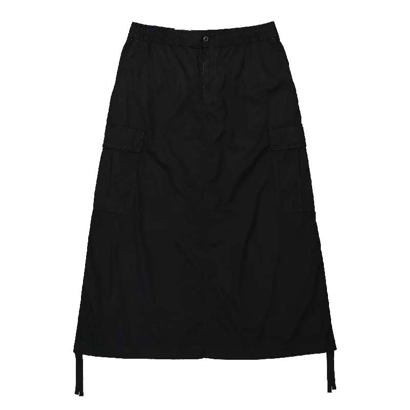 W Cargo Skirt Long silk skirt lustrous