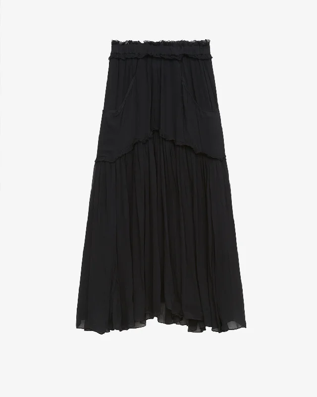 VERONIQUE SKIRT silk skirt sleek