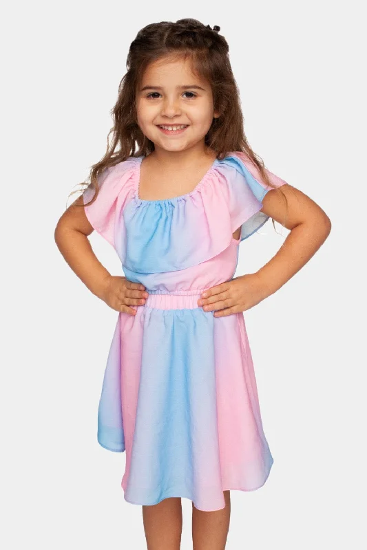 Ainsley Girl's Top and Skirt Set - Cotton Candy lace skirt feminine