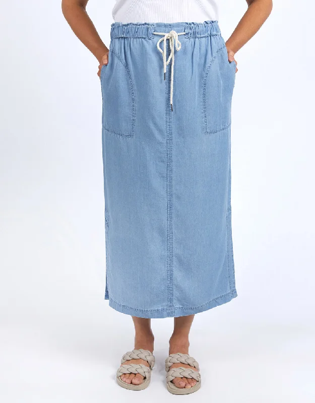 Penny Utility Skirt - Mid Blue Wash tulle skirt dreamy