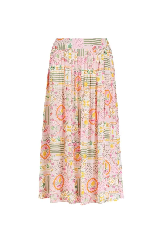 Tutti Frutti Long Skirt corduroy skirt durable